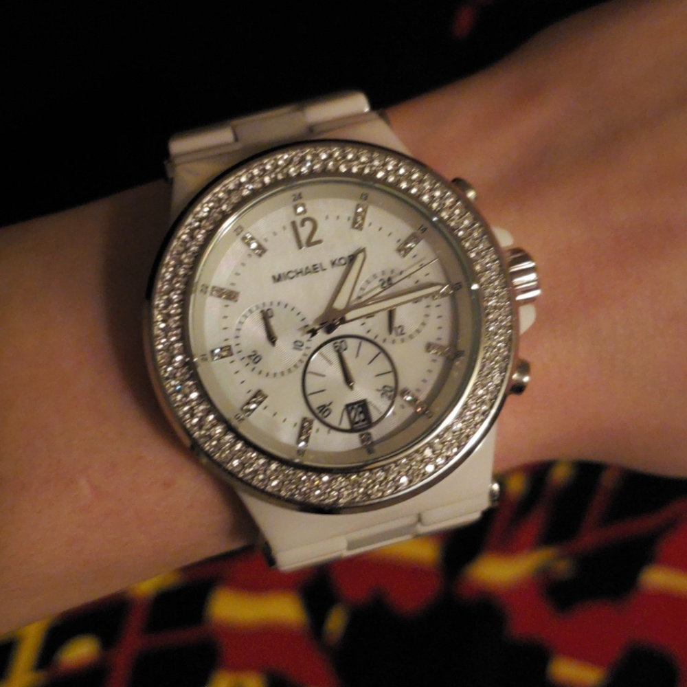 MK5391 White Ceramic Watch